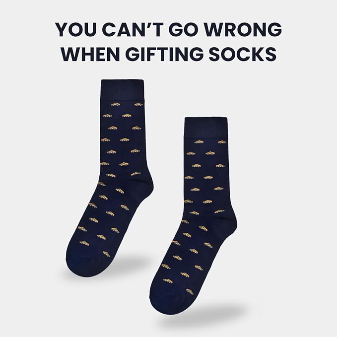 Mad Driver Socks - Funny Racing Car Gift - 1 Pair, Size 8-11 UK and 42-46 EU