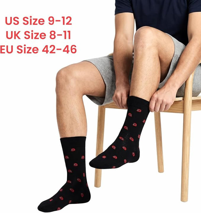 Racing Mad Socks - Funny Racing Helmet Gift - 1 Pair, Size 8-11 UK and 42-46 EU