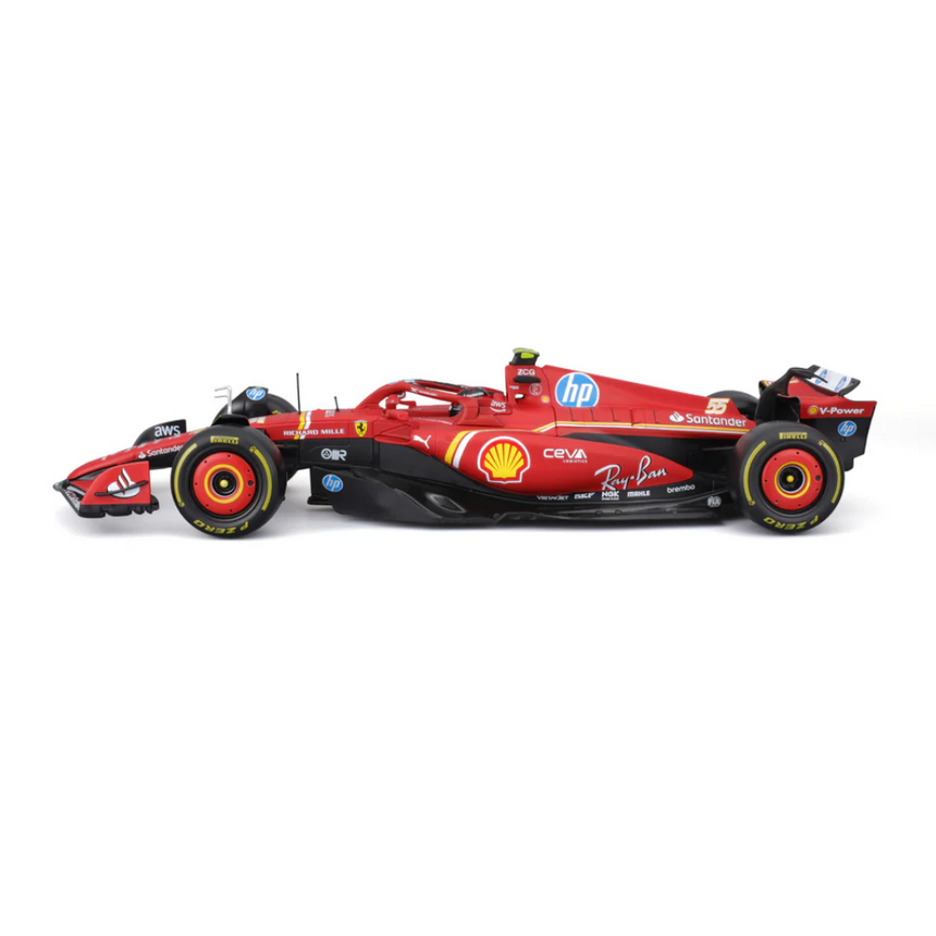 Bburago F1 2024 Ferrari F1 Team Scuderia Ferrari SF-24 - Charles Leclerc With Helmet 1/18 Scale