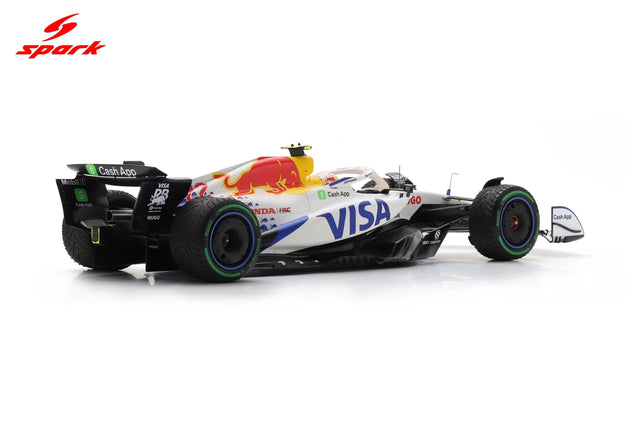 Spark Models F1 Racing Bulls VCARB 02 No.22 Visa Cash App Racing Bulls F1 Team 2025 - Yuki Tsunoda - 12th Australian GP 2025 1/18 Scale Model