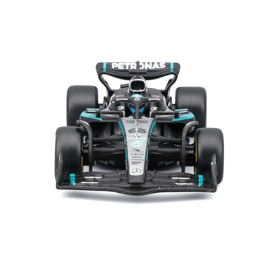 Bburago F1 Mercedes F1 Team AMG W16 2025 George Russell With Helmet 1/43 Scale Model