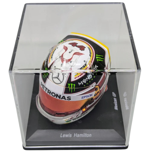 Spark Models F1 Lewis Hamilton - Mercedes F1 - AMG PETRONAS - Mexican GP - F1 World Championship 2018 Mini Replica Helmet 1/5 Scale Model