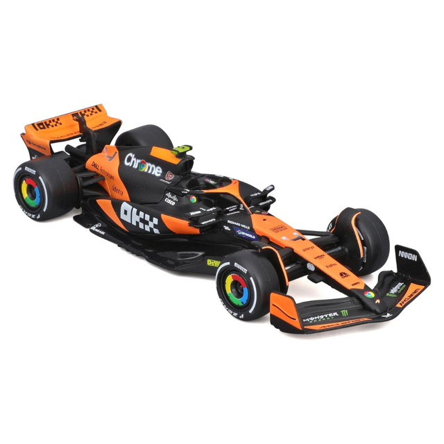 Bburago F1 McLaren F1 Team MCL38 Miami Grand Pix 2024 No.4 - Lando Norris Senna Livery 1/43 Scale Model