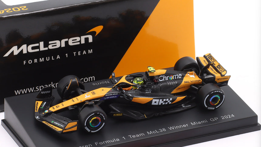 Spark Models F1 McLaren F1 Team MCL38 No.4 3rd 2024 - Lando Norris 1/64 Scale