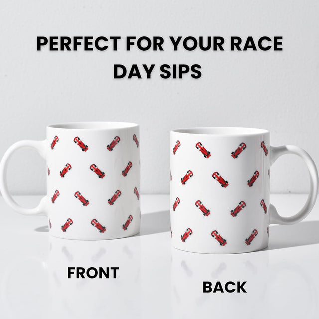 Racing Mad Motorsport Mug - Formula 1 Coffee Mug for Racing Fans, Ceramic F1 Gift Cup