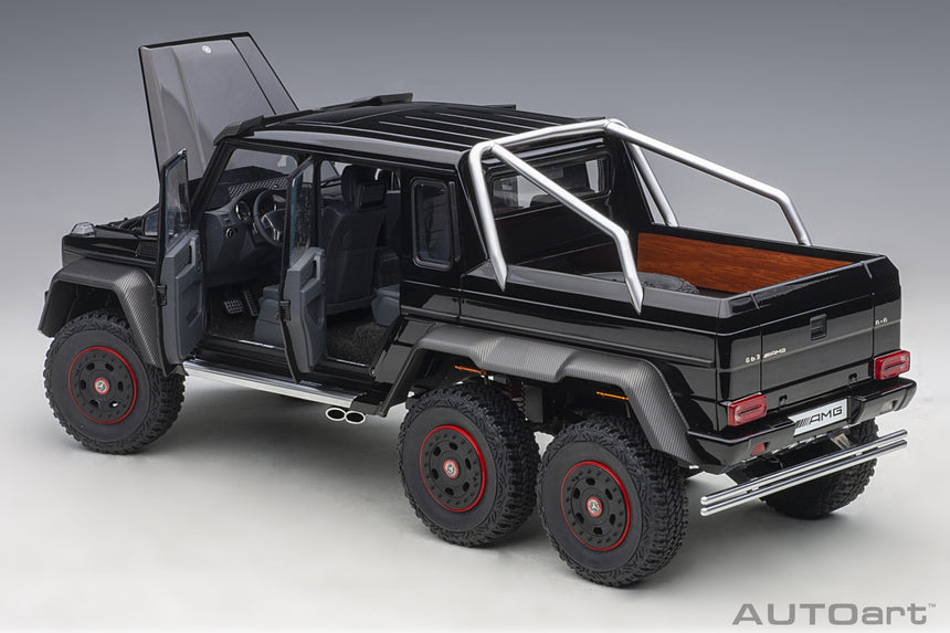 AutoArt Mercedes-Benz G63 AMG 6x6 2013 (Gloss Black) 1/18 Scale