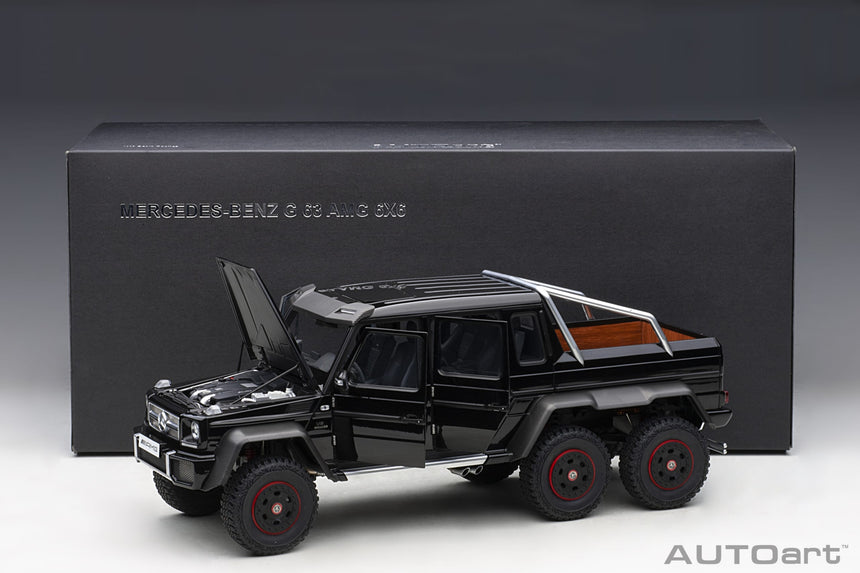 AutoArt Mercedes-Benz G63 AMG 6x6 2013 (Gloss Black) 1/18 Scale