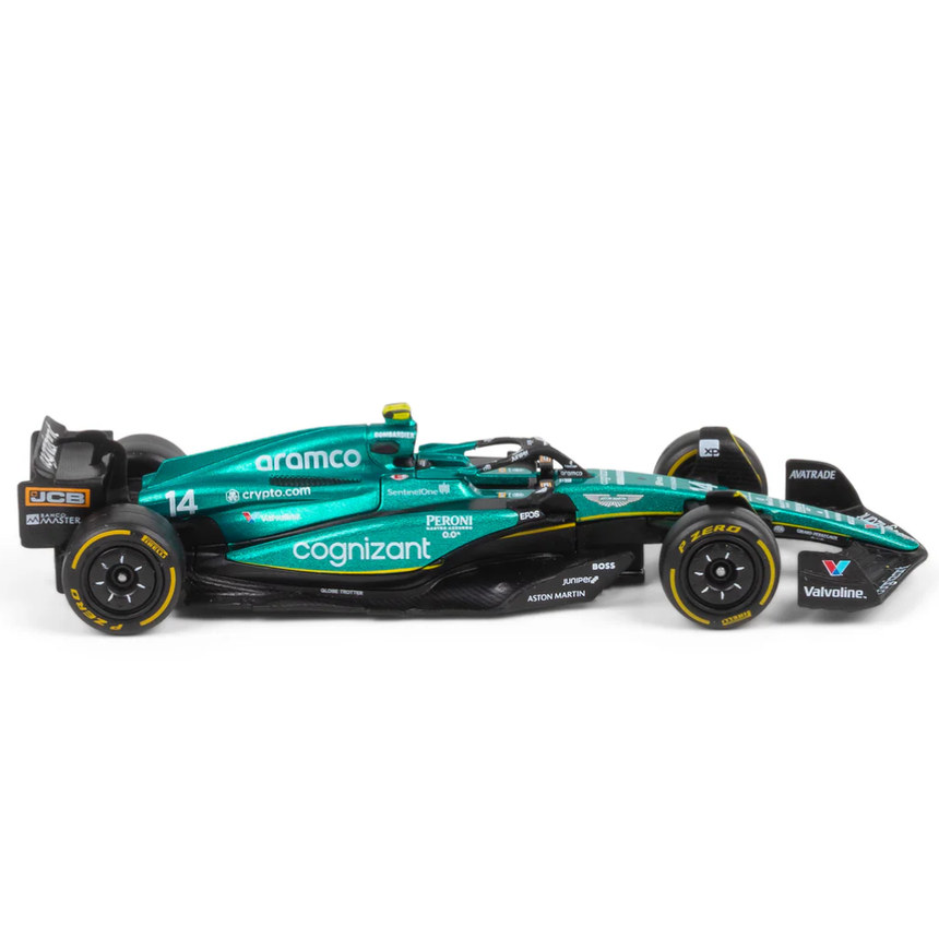 Bburago F1 Aston Martin F1 AMR23 No.14 - Fernando Alonso 1/43 Scale Model