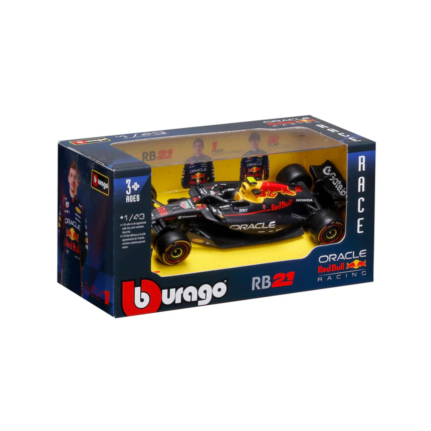 Bburago F1 Red Bull Racing RB21 2025 Yuki Tsunoda With Helmet 1/43 Scale Model