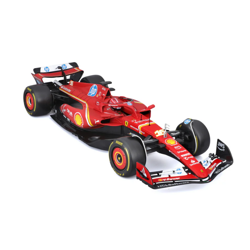 Bburago F1 2023 Ferrari F1 Team SF-23 No.55 - Carlos Sainz With Helmet 1/24 Scale