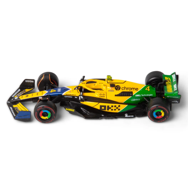 Bburago F1 McLaren F1 MCL38 2024 No.4 - Lando Norris Senna Livery 1/43 Scale Model