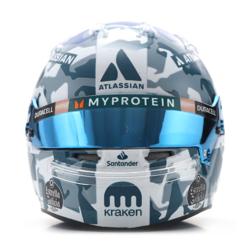 Spark Models F1 Williams Racing - Carlos Sainz - British GP 2025 Mini Replica Helmet 1/5 Scale Model
