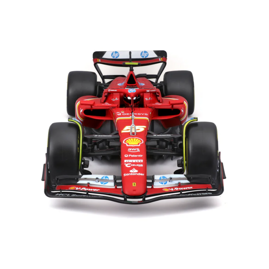 Bburago F1 2024 Ferrari F1 Team Scuderia Ferrari SF-24 - Charles Leclerc With Helmet 1/18 Scale