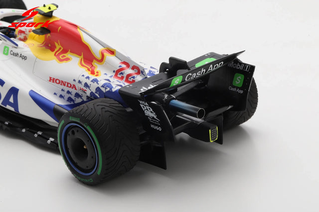 Spark Models F1 Racing Bulls VCARB 02 No.22 Visa Cash App Racing Bulls F1 Team 2025 - Yuki Tsunoda - 12th Australian GP 2025 1/18 Scale Model