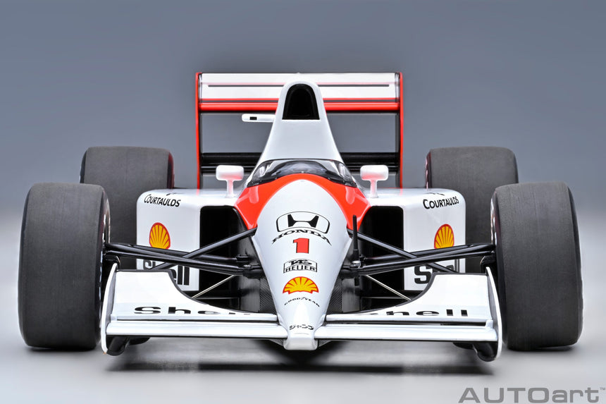 AutoArt McLaren Honda MP4/6 1991 - A. Senna No.1 (Without McLaren Logo) Japanese GP 1/18 Scale