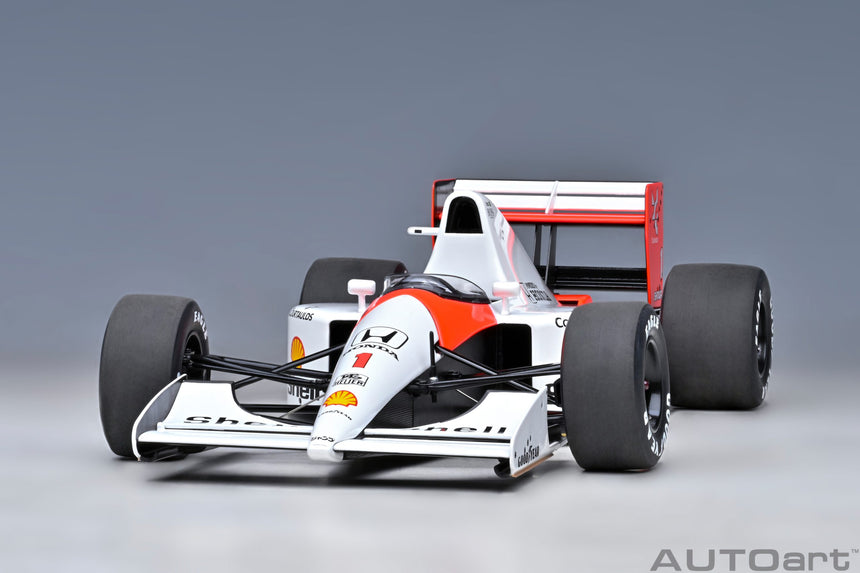 AutoArt McLaren Honda MP4/6 1991 - A. Senna No.1 (Without McLaren Logo) Japanese GP 1/18 Scale