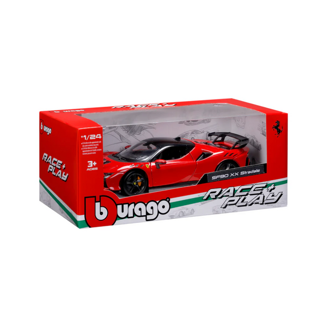 Bburago Ferrari Race And Play SF90 Stradale Aessetto Fiorano 1/24 Scale Model
