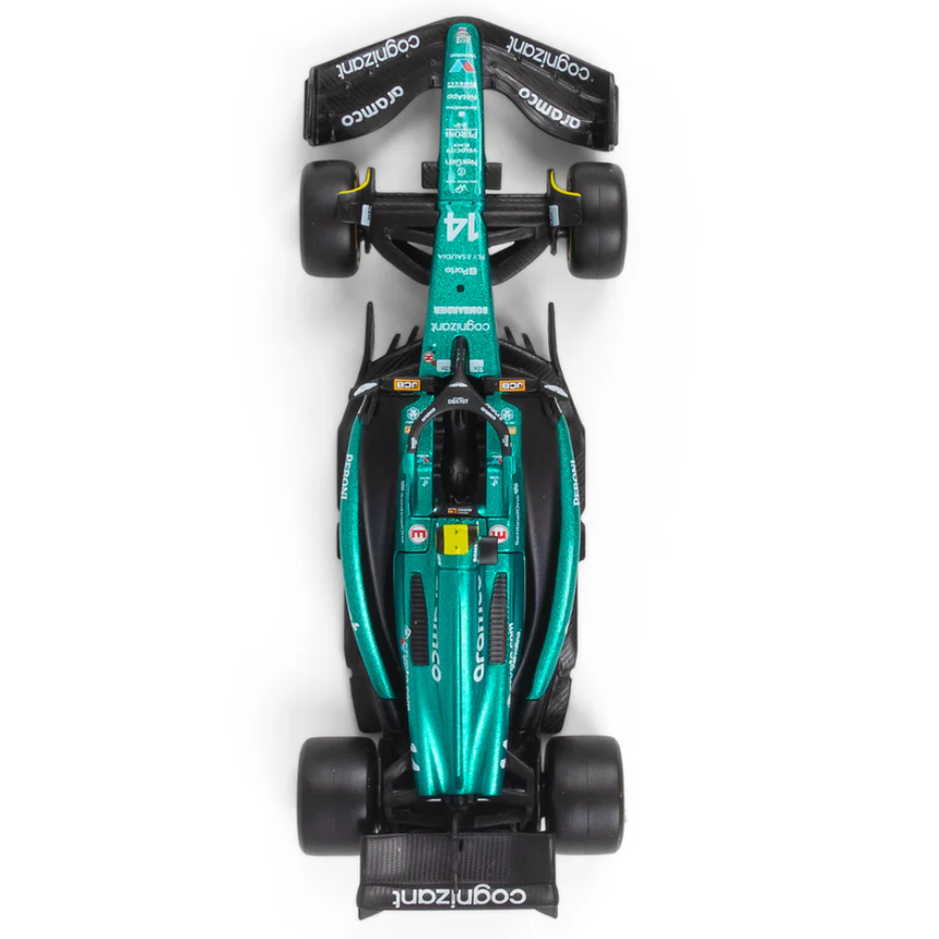 Bburago F1 Aston Martin F1 AMR23 No.14 - Fernando Alonso 1/43 Scale Model