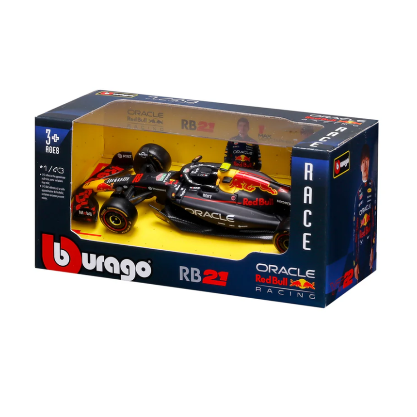 Bburago F1 Red Bull Racing RB21 2025 Yuki Tsunoda With Helmet 1/43 Scale Model