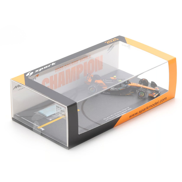 Spark Models McLaren MCL39 No.4 3rd Abu Dhabi GP 2025 - Lando Norris - F1 Drivers' World Champion 2025 1/43 Scale Model