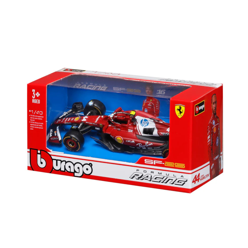 Bburago F1 Ferrari F1 Team SF-25 Lewis Hamilton 1/43 Scale Model