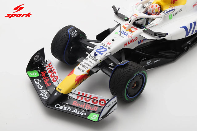 Spark Models F1 Racing Bulls VCARB 02 No.22 Visa Cash App Racing Bulls F1 Team 2025 - Yuki Tsunoda - 12th Australian GP 2025 1/18 Scale Model