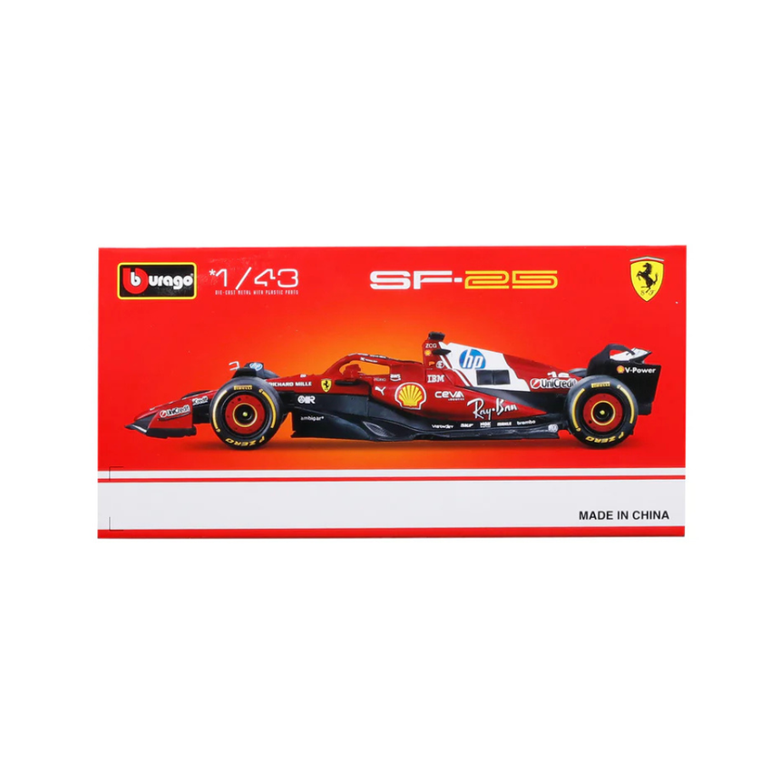 Bburago F1 Ferrari F1 Team SF-25 Lewis Hamilton 1/43 Scale Model
