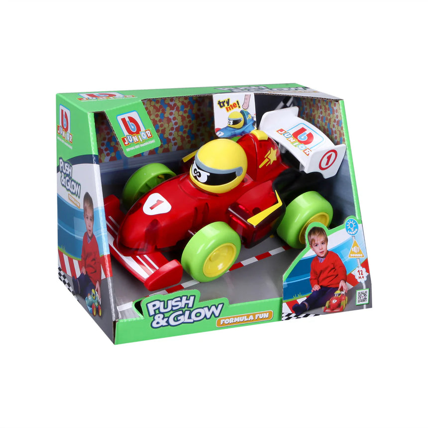 Bburago BB Junior Push & Glow F1 Car (1 Random Car)
