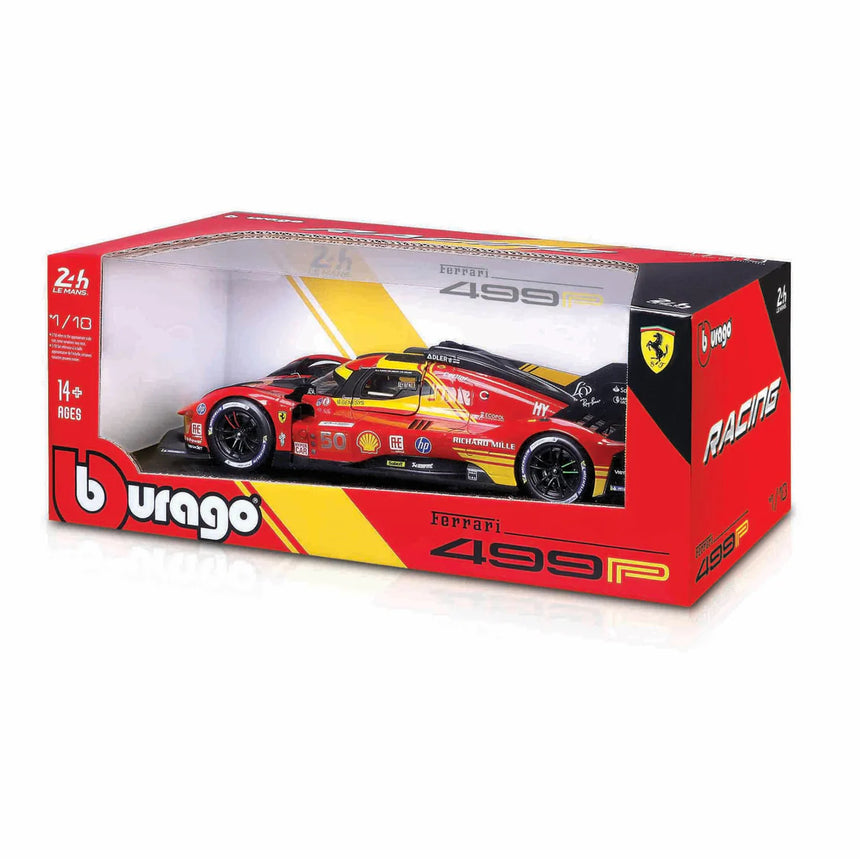 Bburago Ferrari Racing 499P Le Mans Hypercar 2024 AF Corse No.50 1/18 Scale