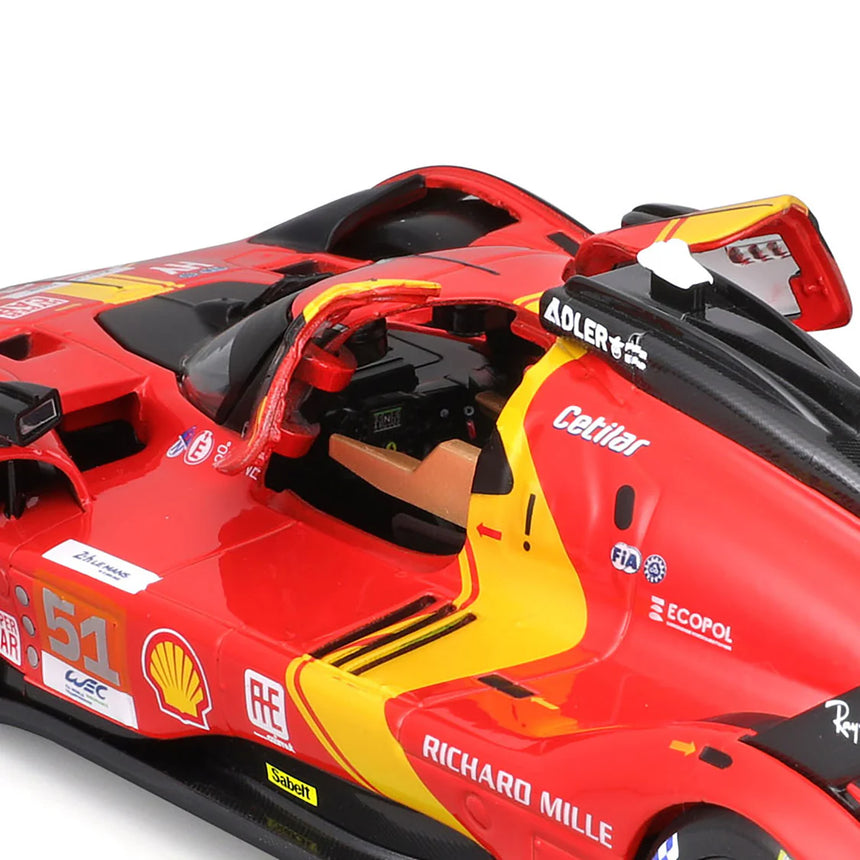 Bburago Ferrari Racing Kit 499P Le Mans Hypercar #51 1/24 Scale