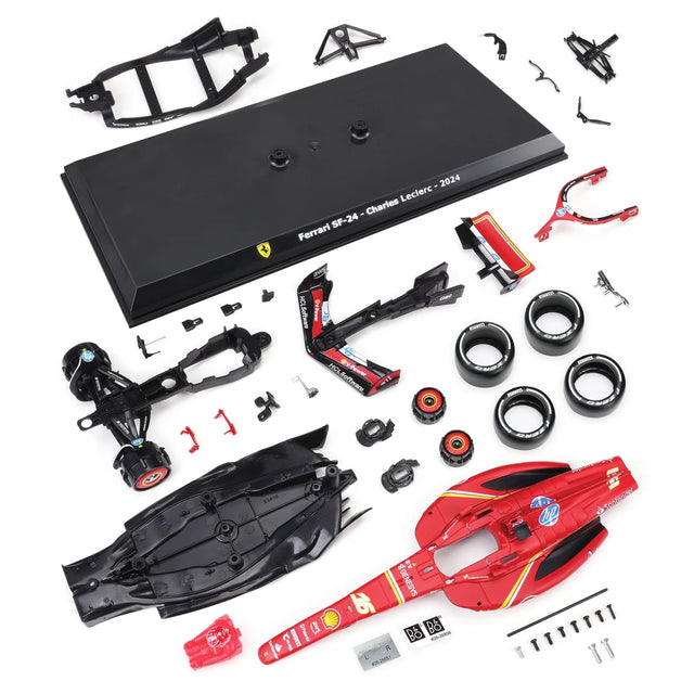 Bburago F1 Ferrari SF-24 2024 Model Kit Charles Leclerc 1/24 Scale Model
