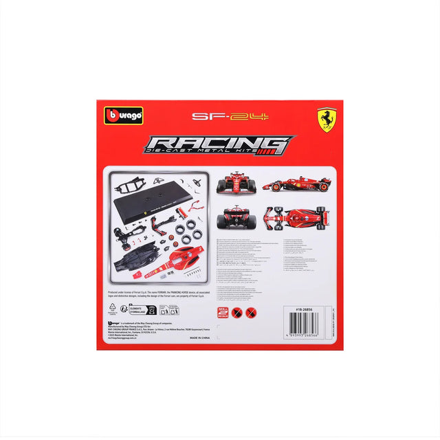 Bburago F1 Ferrari SF-24 2024 Model Kit Charles Leclerc 1/24 Scale Model