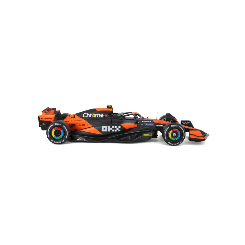 Bburago F1 McLaren F1 MCL38 2024 With Helmet Lando Norris 1/24 Scale