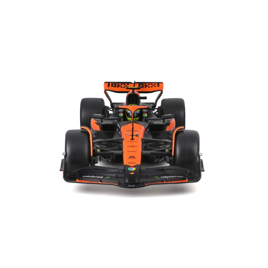 Bburago F1 McLaren F1 MCL38 2024 With Helmet Lando Norris 1/24 Scale