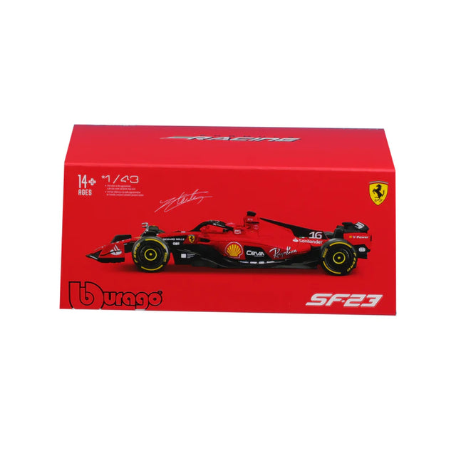 Bburago F1 2023 Ferrari F1 Team SF-23 - Charles Leclerc with Helmet 1/43 Scale