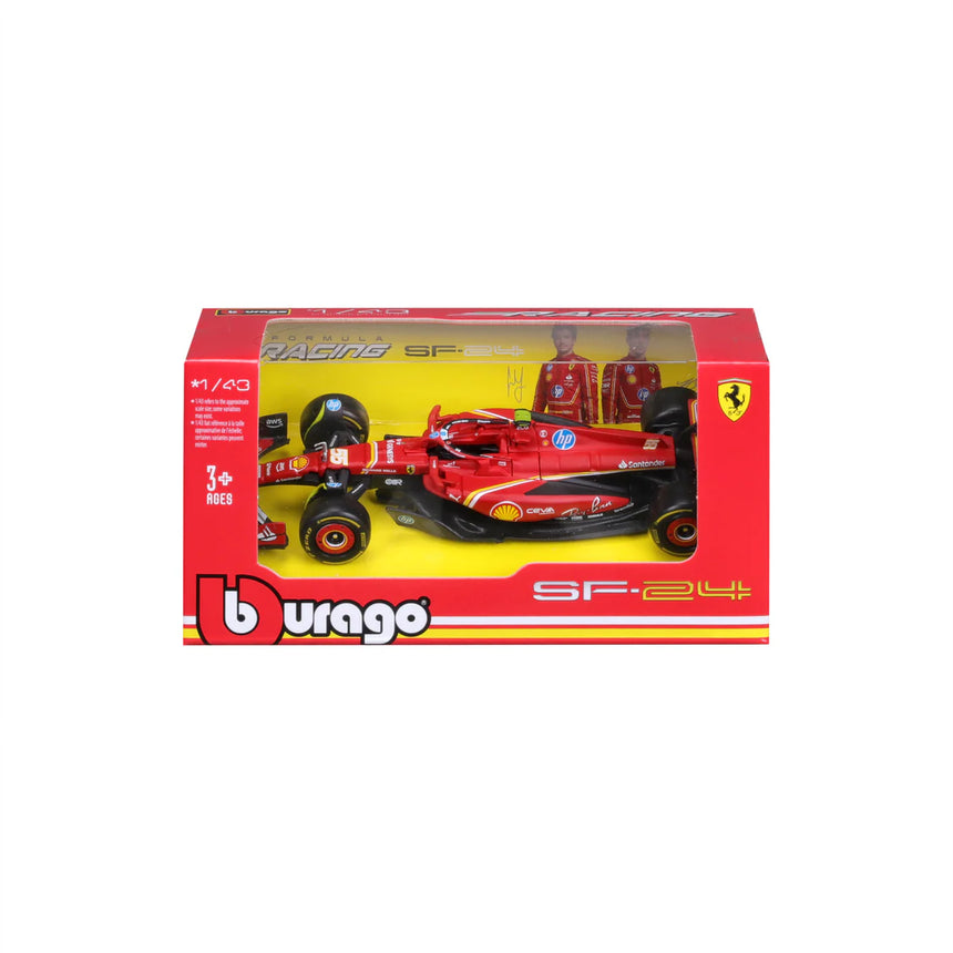 Bburago F1 2024 Ferrari F1 Team SF-24 - Carlos Sainz 1/43 Scale