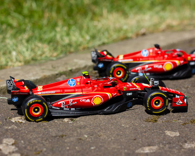 Bburago F1 2024 Ferrari F1 Team SF-24 Two Pack Charles Leclerc and Carlos Sainz 1/43 Scale Model