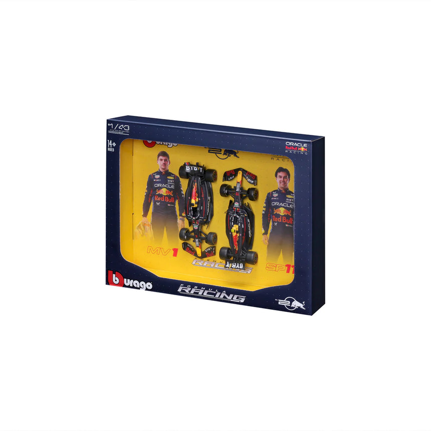 Bburago F1 Red Bull Racing RB20 2024 Two Pack Max Verstappen and Sergio Perez 1/43 Scale
