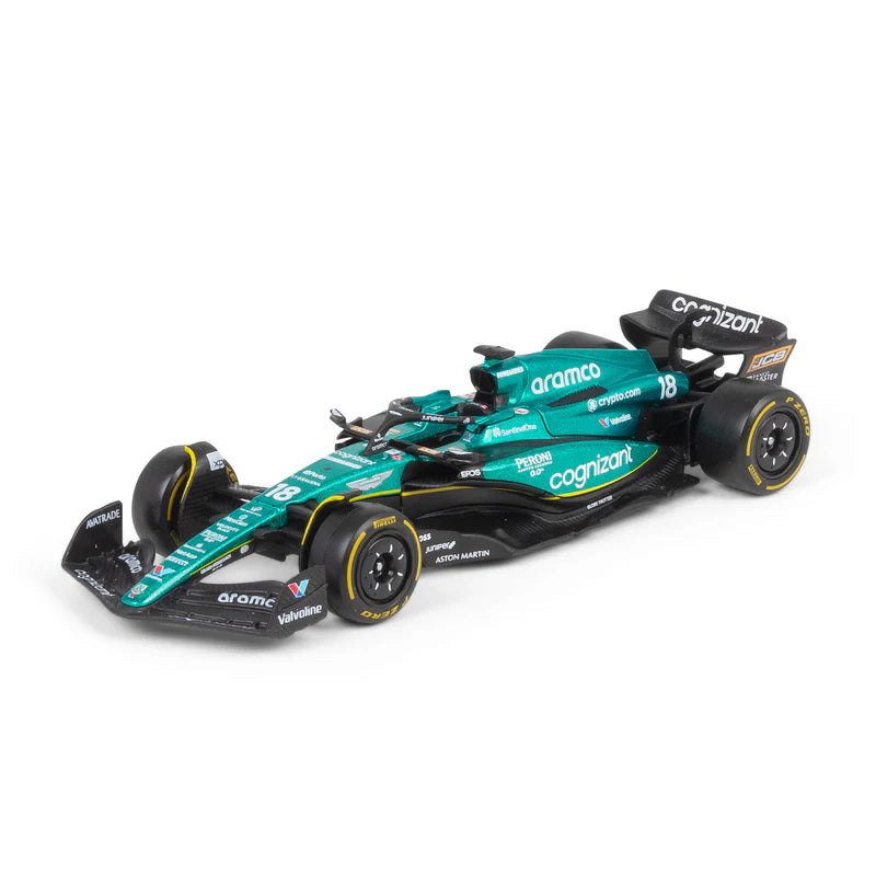Bburago F1 Aston Martin F1 2023 AMR23 #18 Lance Stroll 1/43 Model Car B18-38190S