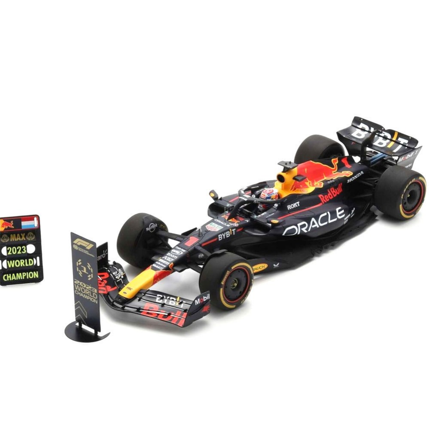 Spark Models F1 Oracle Red Bull Racing RB19 No.1 Oracle Red Bull Racing 2nd Sprint Race Qatar GP 2023 - Max Verstappen 1/18 Scale