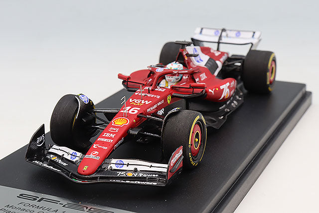 LookSmart F1 Ferrari F1 SF-25 Monaco GP 2025 - Charles Leclerc - 2nd Place 1/43 Scale Model