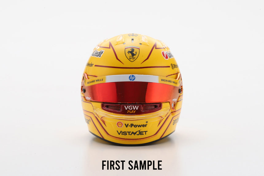 LookSmart Lewis Hamilton – Scuderia Ferrari HP Monaco GP 2025 Mini Replica Helmet 1/5 Scale