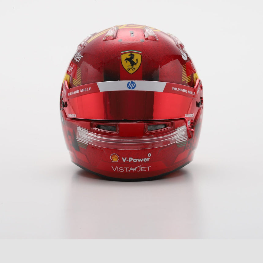 LookSmart F1 Carlos Sainz - Abu Dhabi GP 2024 Mini Replica Helmet 1/5 Scale Model