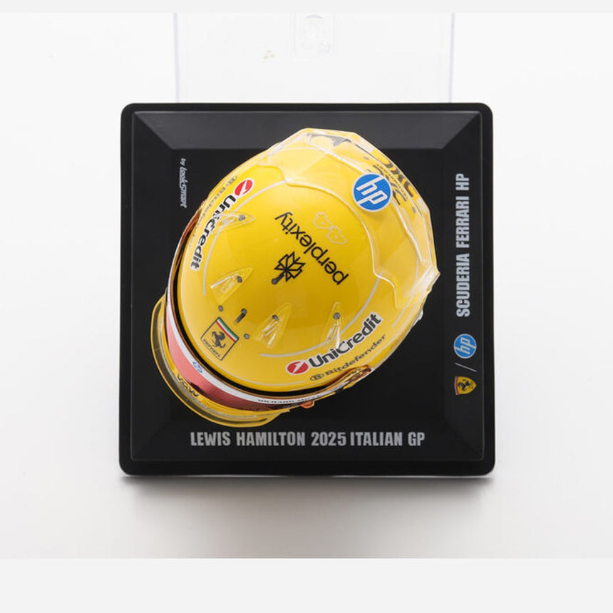 LookSmart F1 Lewis Hamilton - Italian GP 2025 Mini Replica Helmet 1/5 Scale Model