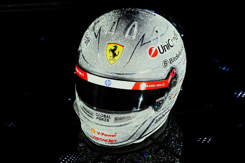 LookSmart F1 Lewis Hamilton – Scuderia Ferrari HP Las Vegas GP 2025 1/5 Scale Mini Replica Helmet