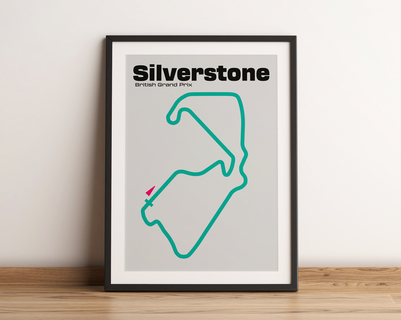 Silverstone Mercedes Racing F1 Team Colours Poster
