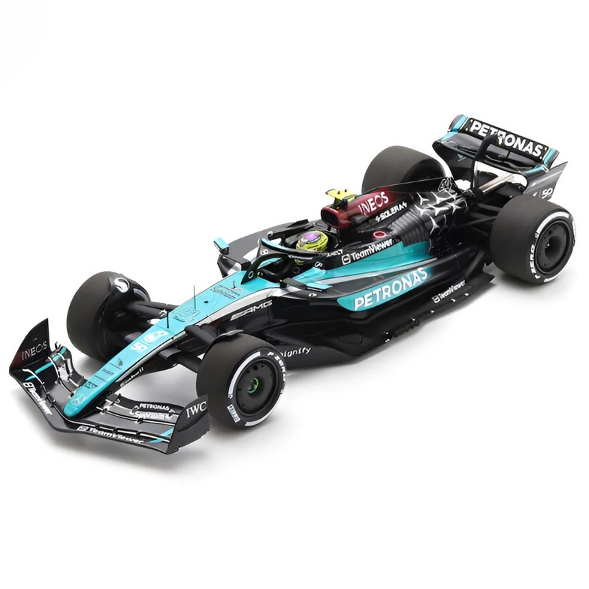 Spark Models F1 Mercedes F1 - AMG PETRONAS Formula One Team No.44 F1 W15 E Performance 6th Singapore GP 2024 - Lewis Hamilton 1/18 Scale