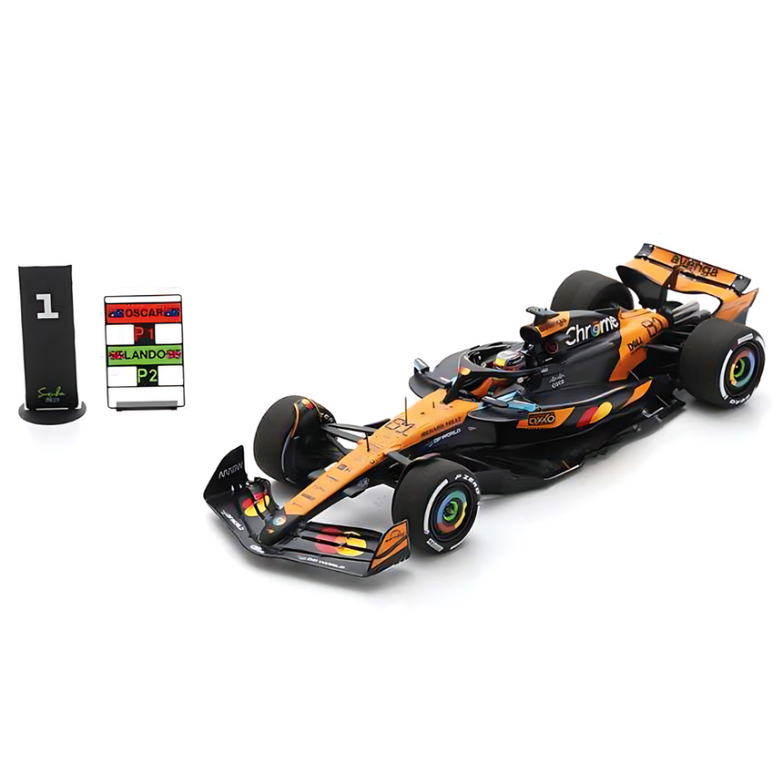 Spark Models F1 McLaren F1 No.81 McLaren Formula 1 Team - Winner Chinese GP 2025 - Oscar Piastri 1/43 Scale