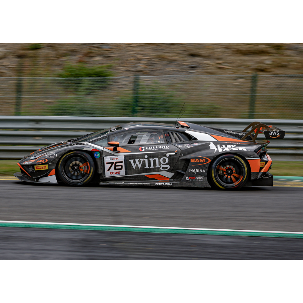 Spark Models Lamborghini Huracan GT3 EVO 2 No.76 Barwell Motorsport - 24H Spa 2025 - R. Collard - B. Garg - R. Collard - A. Ali 1/43 Scale Model