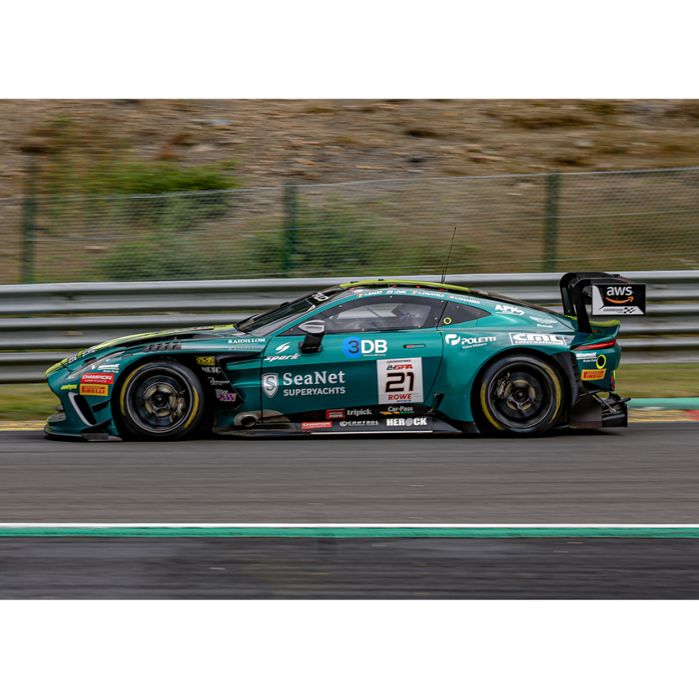 Spark Models Aston Martin Vantage AMR GT3 EVO No.21 Comtoyou Racing - 24H Spa 2025 - N. Baert - X. Maassen - K. Pauwels - J. Day 1/43 Scale Model